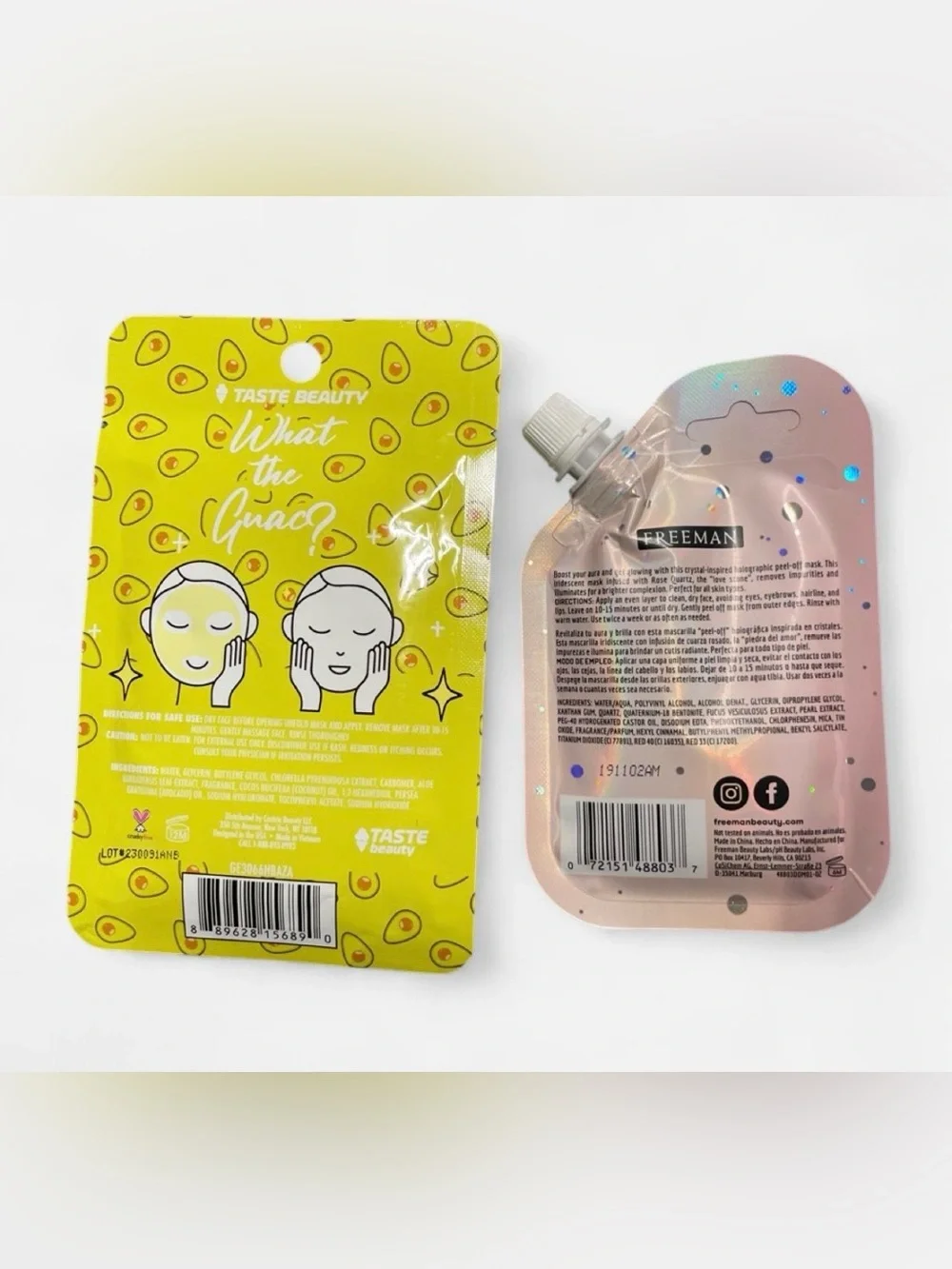 Cosmic Holographic Peel-Off Mask - Luminizing Rose Quartz (Pink)